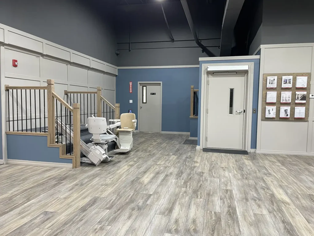 Stair Lifts in the DME Elevators & lifts Showroom